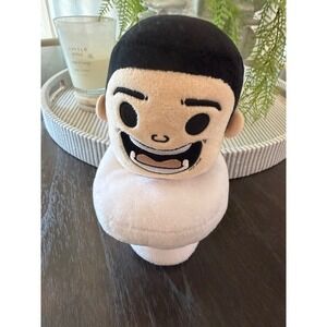 Official Skibidi Toilet Plush Toy Meme Collectible White Black Plushie